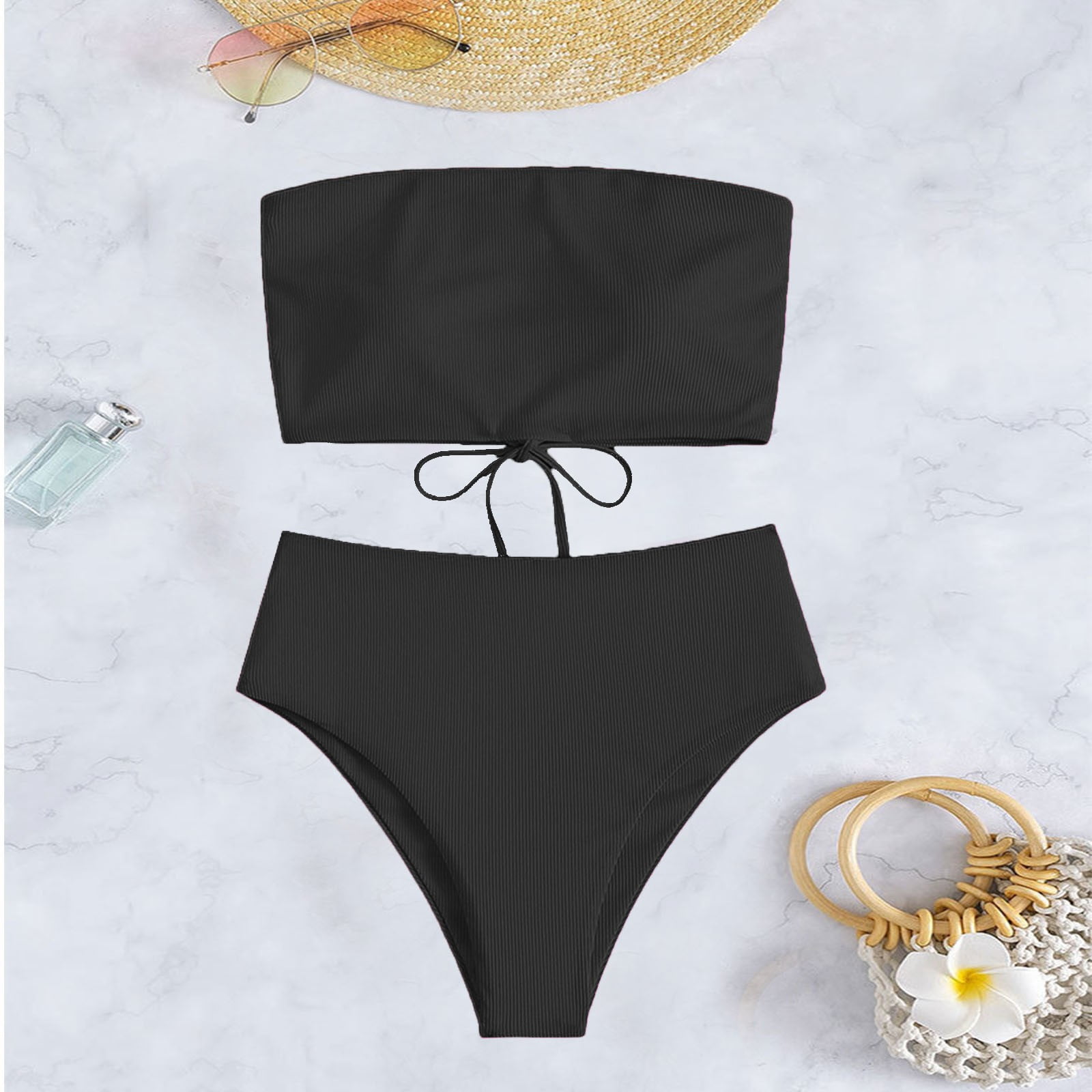 2024 Women Sexy Cute Split Bikini Swimsuit High Waisted Bikini Sexy ...