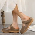 2024 Women Shoes Thick Soled Wedge Sandals Fashionable Foot Enclosed