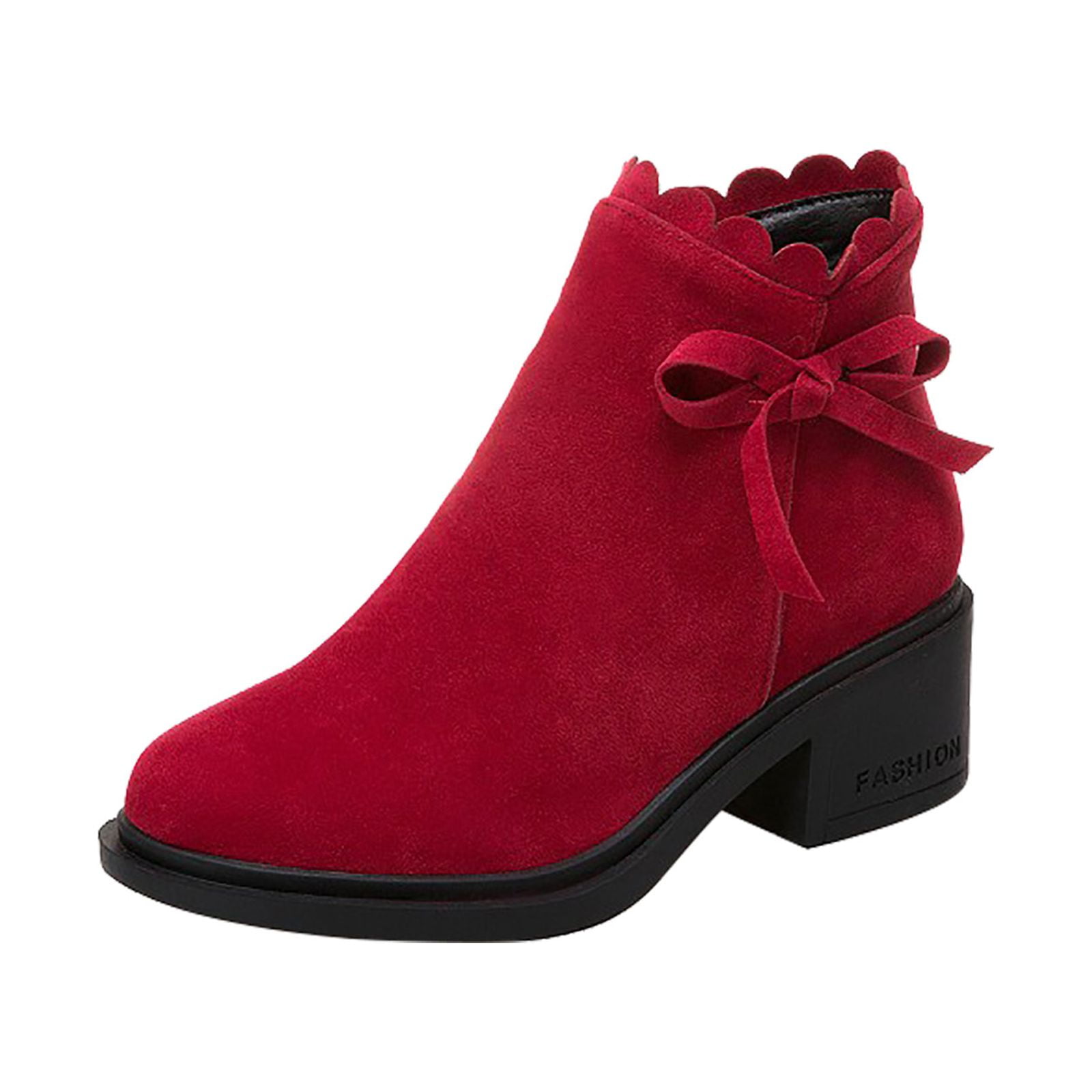 CASALANDER Women's Rhinestone Cowboy Ankle Boots - Chunky Heel, Suede, Wide Calf, Pointed Toe