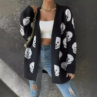 Womens Skull Cardigan Womens Skull Cardigan