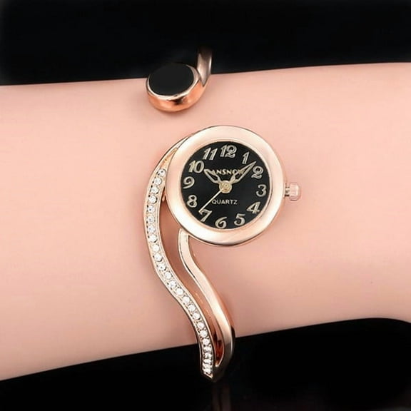 2024 Women's Luxury Bracelet Watch - Small Dial Quartz Wristwatch in Gold and Silver, Elegant Dress Style for Casual and Special Occasions, Perfect Gift Choice for Ladies