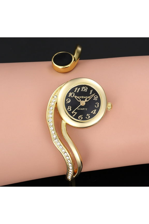 2024 Women's Luxury Bracelet Watch - Small Dial Quartz Wristwatch in Gold and Silver, Elegant Dress Style for Casual and Special Occasions, Perfect Gift Choice for Ladies