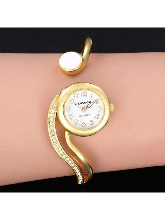 2024 Women's Luxury Bracelet Watch - Small Dial Quartz Wristwatch in Gold and Silver, Elegant Dress Style for Casual and Special Occasions, Perfect Gift Choice for Ladies