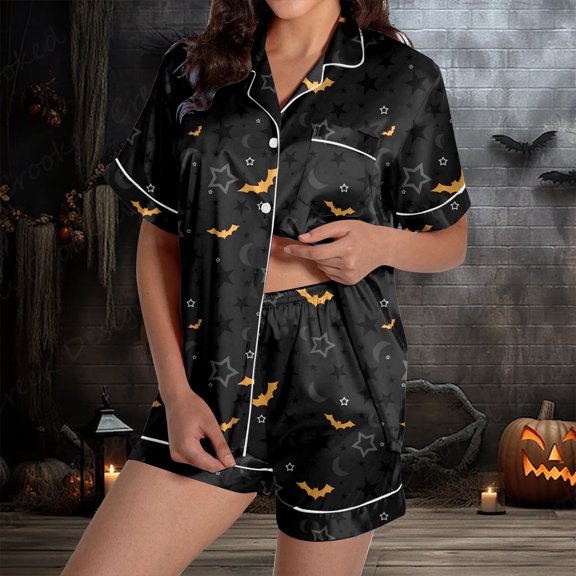 2024 Women's Print Pajama Shorts Set Sleep Wear for Women Christmas Pajamas for Boyfriend And Girlfriend Lady Pajamas Set Pajama Set Women Shorts Women Pajamas Set Tall Women Sleepwear Christmas