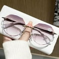 thumbnail image 1 of 2024 Women's Sunglasses Reading Glasses +4.00 3D Lace Butterfly HD Presbyopic Eyeglasses Metal Gradient Gray Readers 4.00 UV, 1 of 7
