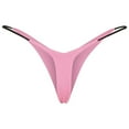 2024 Women's Thong Microfiber Women's Panties Low Rise Double Layer