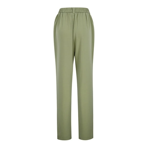 2024 Women's Wide Leg Work Pants High Waist Business Casual Trousers Comfortable Slacks with Pockets Stylish Attire