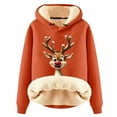 thumbnail image 1 of 2024 Women's Winter Christmas Long Sleeve Hooded Sweatshirt Cozy Pullover Casual Fashion Outerwear for Ladies, 1 of 2