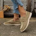thumbnail image 1 of 2024 Womens Summer New Fashion Round Toe Shallow Mouth Slip-on Designer Vulcanized Shoes Outdoor Casual Flat Bottom Women Loafer, 1 of 6