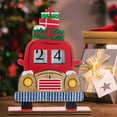 THENEWS 2024 Wooden Christmas Calendar Countdown Decoration Desktop Car
