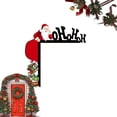 2024 Wooden Christmas Door Corner Decoration Christmas Door Top Frame