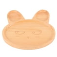 2024 Wooden Food Tray Dish Plate Bowl with Compartment for Baby