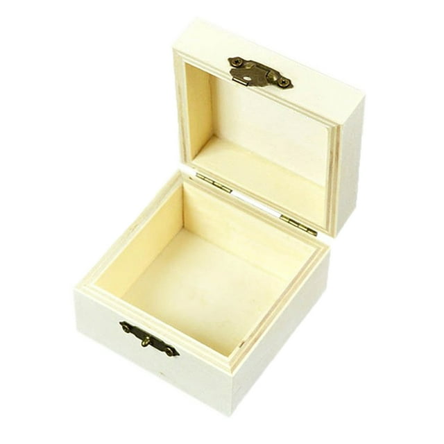 2024 Wooden Jewelry Box Jewelry Storage Box Case Container with Lid ...