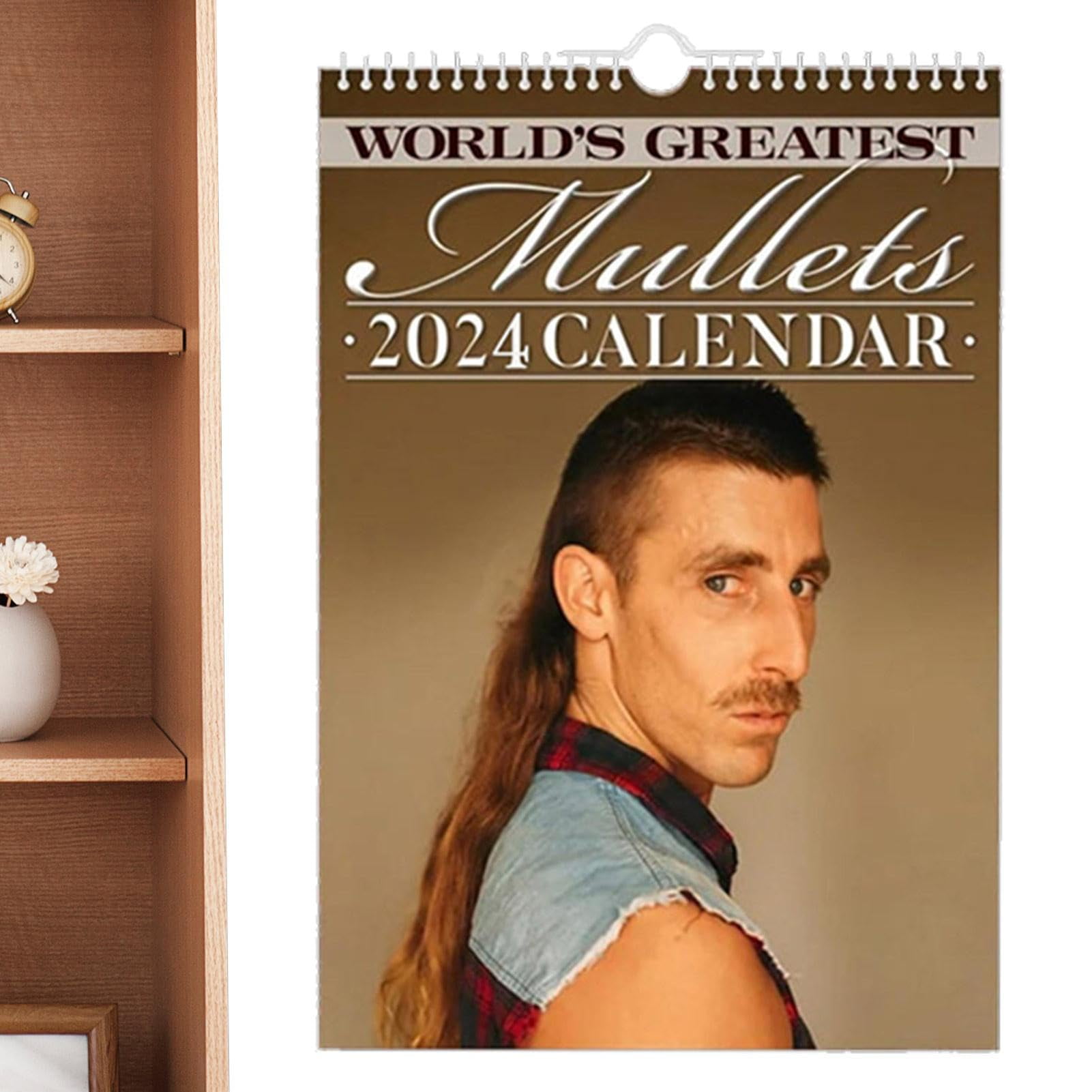 2025 World's Greatest Mullets Calendar, Monthly with Cool Hilarious