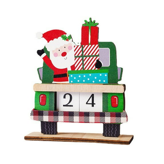 2024 Xmas Advent Calendar Colorful Printing Decorative Multicolor Christmas Countdown Calendar Holiday Party Decor for Gift