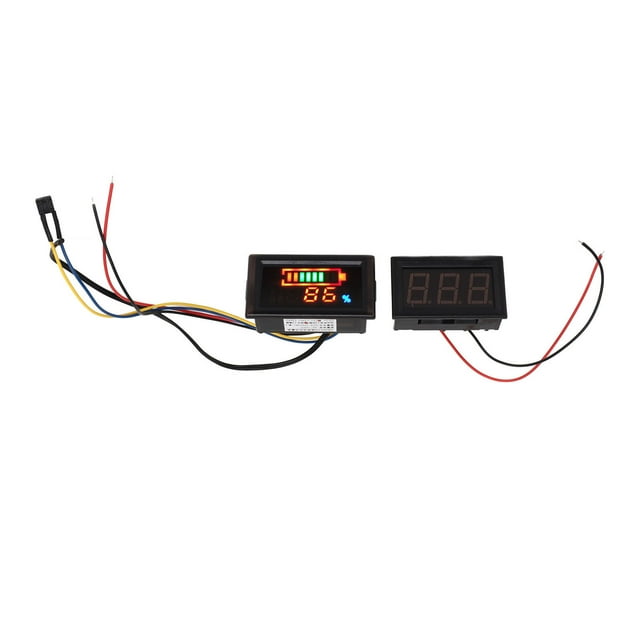 2024 YB28VTM LED Digital Voltmeter Low Power Alarm Battery Indicator