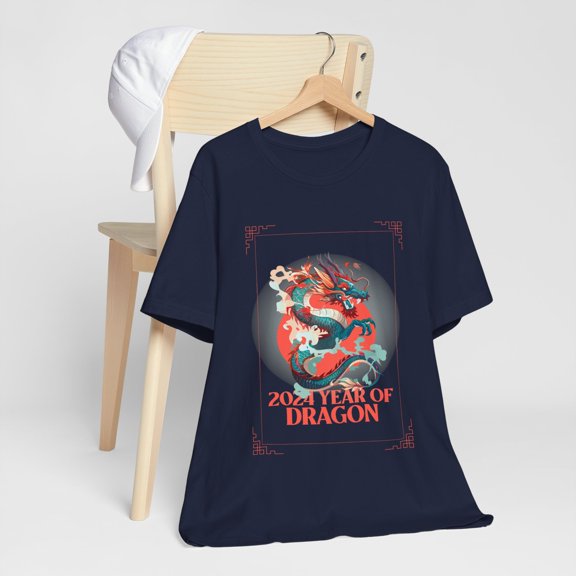 2024 Year Of Dragon Unisex Jersey Short Sleeve Tee