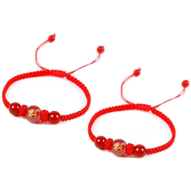 2024 Year Of The Dragon Red String Bracelets Chinese Zodiac Lucky ...