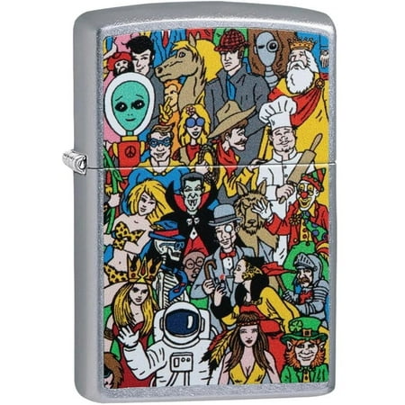 ZIPPO Custom Where?s Windy Street Chrome