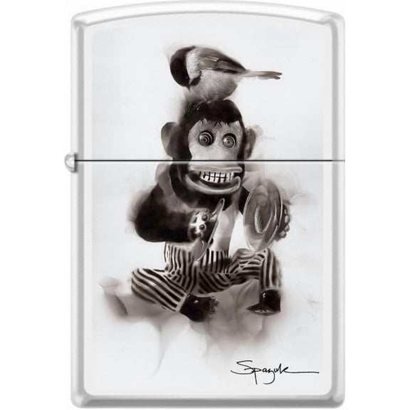 2024 ZIPPO Steven Spazuk Monkey White Matte