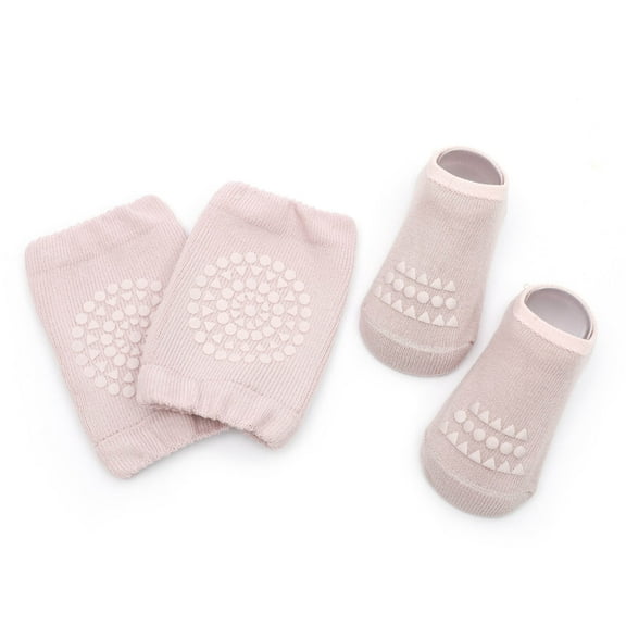 2024 breaise Toddler Boys Girls Solid Color Breathable Kids Dispensing Non-slip Indoor Crawl Knee Pads Suit