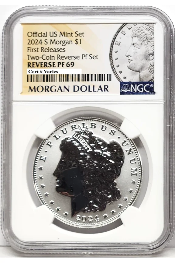 2024 morgan reverse proof silver dollar ngc rp 69 first releases mp in hand