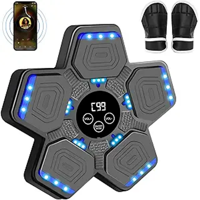 2024 music boxing machine with boxing gloves, smart Bluetooth boxing