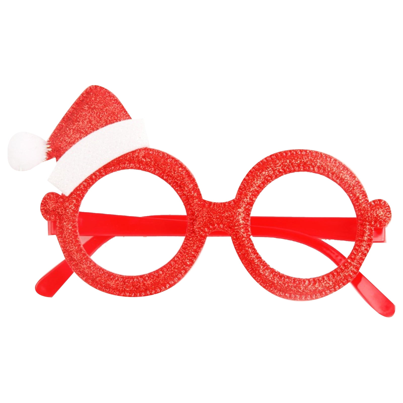 2024 new Affordable 11Pcs Christmas Glasses Glitter Glasses Frames Cute