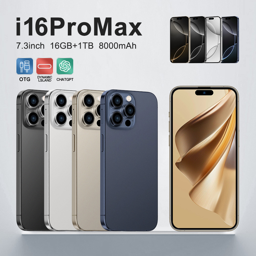 2024 new i16promax smartphone 4G smart island HD screen 2+16