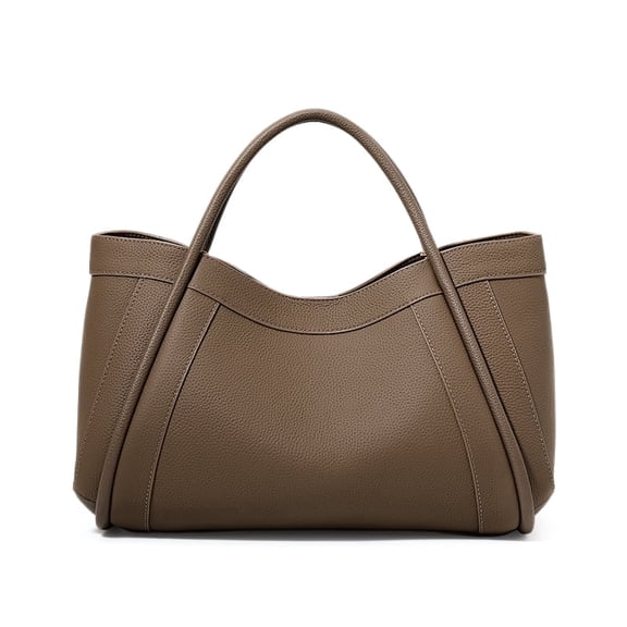2024 new leather handbag fashion commuter mother-child large capacity Tote shoulder messenger bag