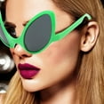 2024 room decor Alien Funny Glasses Alternative Style Exaggerated Party