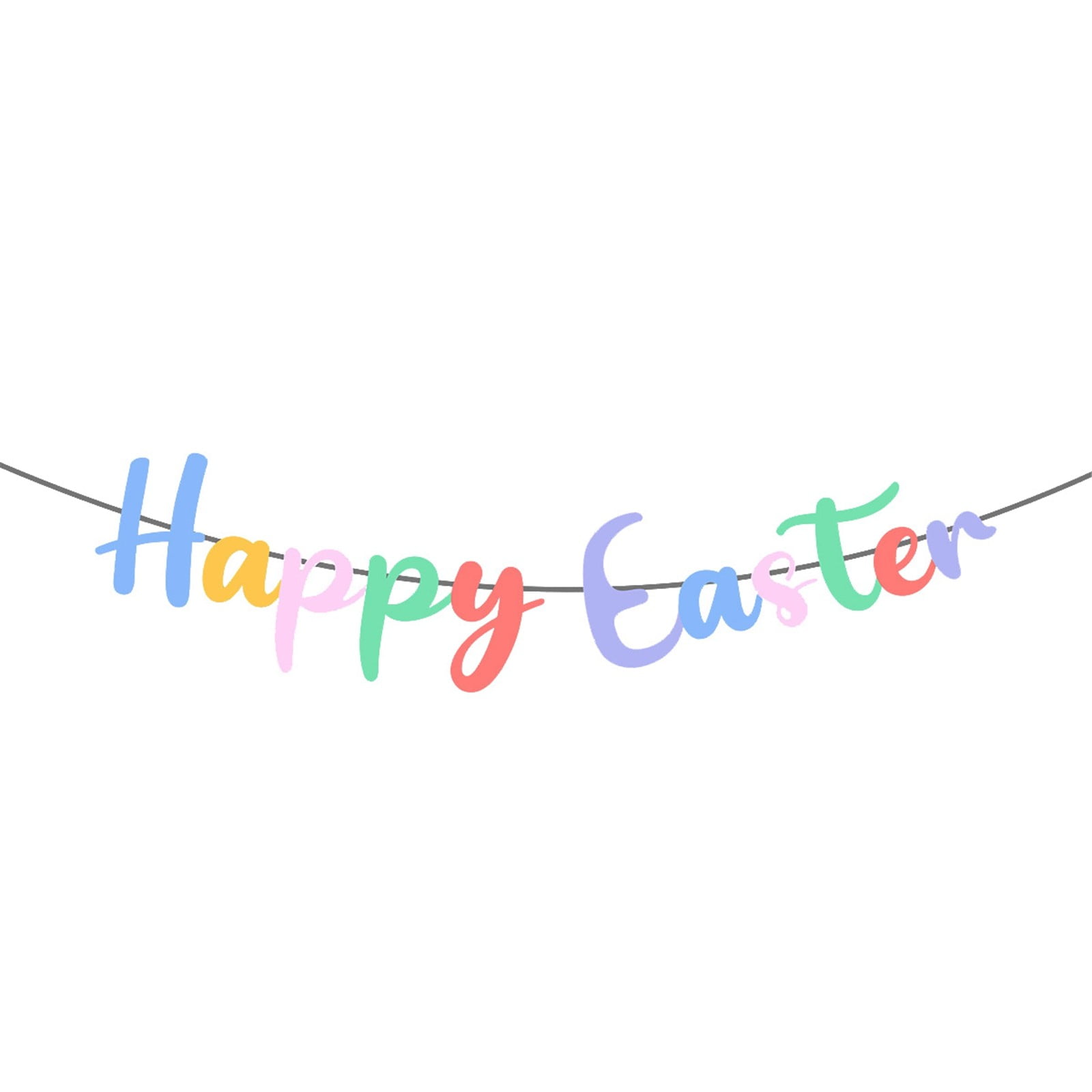 2024 room decor Happy Easter Banner Easter Egg Theme Party Banner