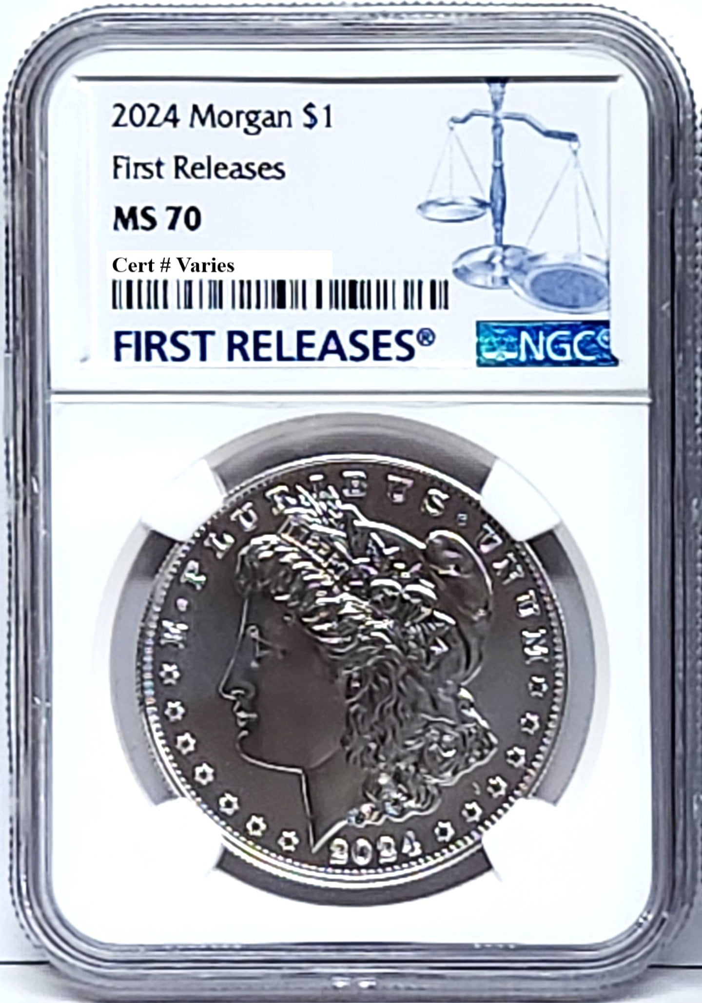 U.S. MINT 2024 uncirculated morgan silver dollar ngc ms 70 first releases fr