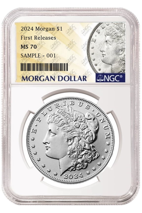 2024 uncirculated morgan silver dollar ngc ms 70 first releases