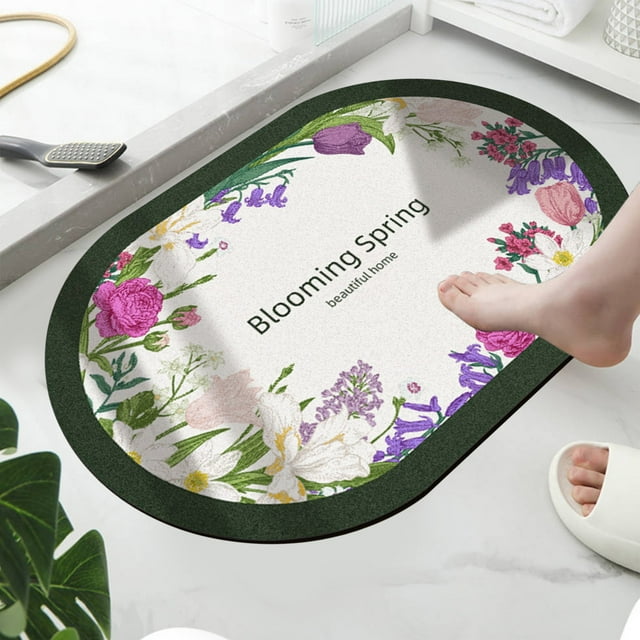 2024 upgrade Bath Rugs Diatom Mud Bathroom Quickly Absorbs Water and