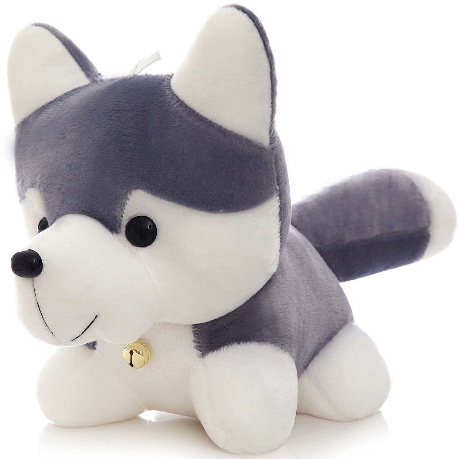 2024Husky puppy cute pillow plush toy 25cm