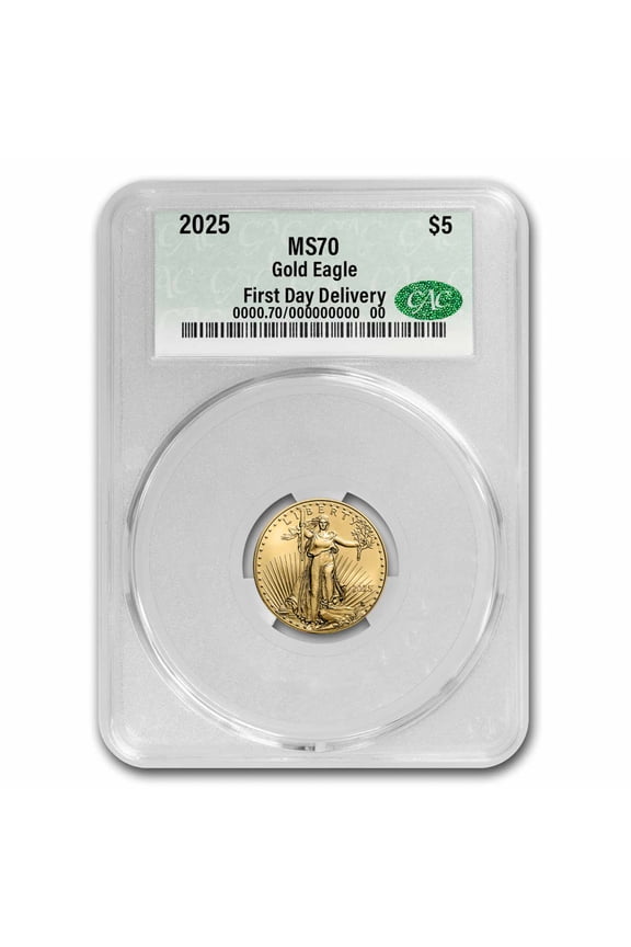 2025 1/10 oz American Gold Eagle MS-70 CAC (First Day Delivery)