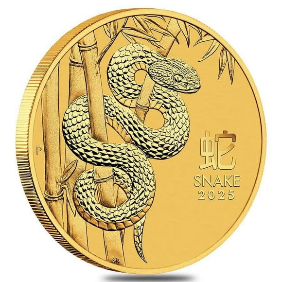 2025 1/10 oz Gold Lunar Snake BU Australian Perth Mint