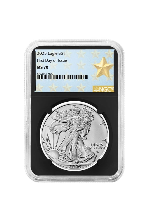 2025 $1 American Silver Eagle NGC MS70 FDI West Point Star Label Retro Core
