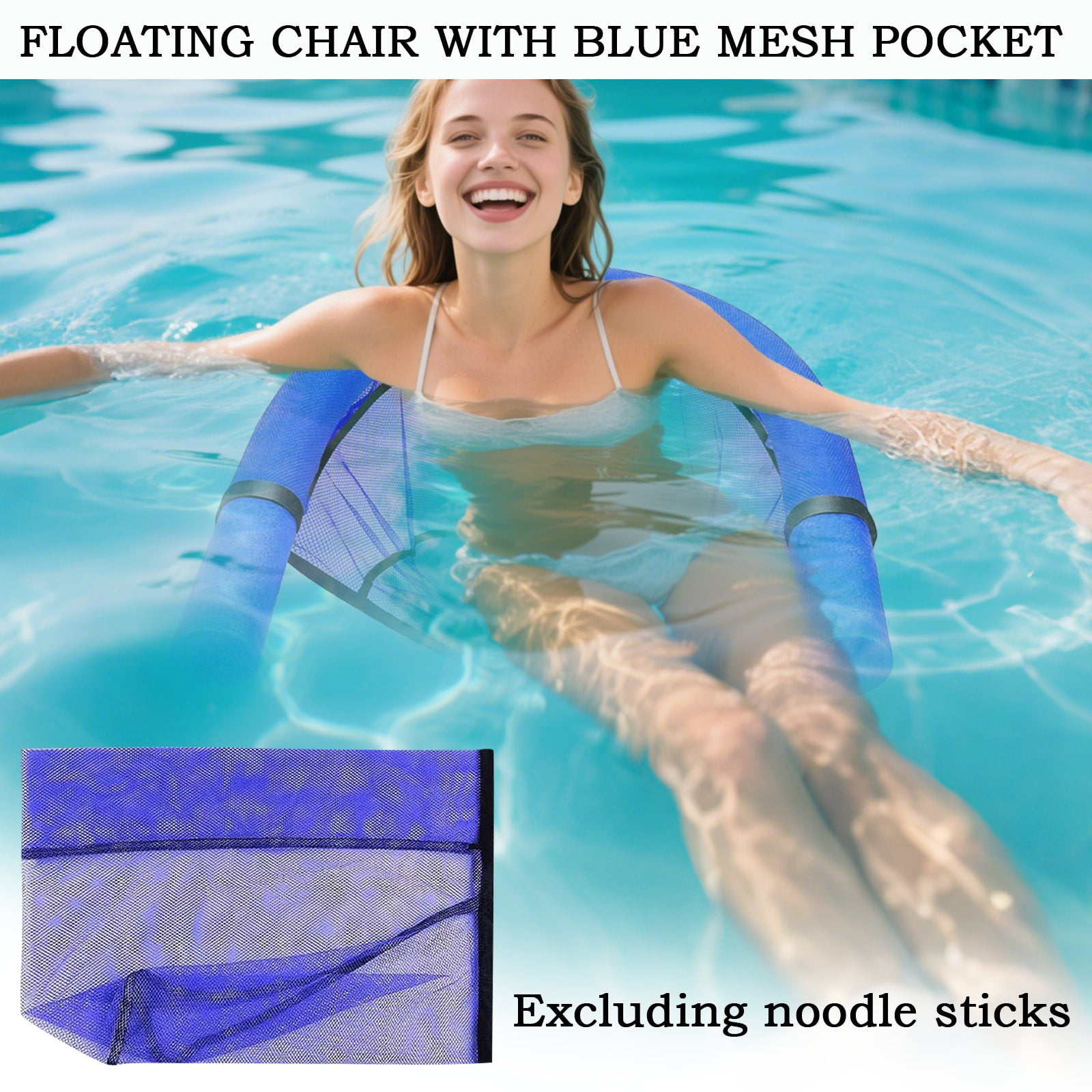 Floating Chair Noodle Net Seat Floating Pool Noodle Mesh Chair Net