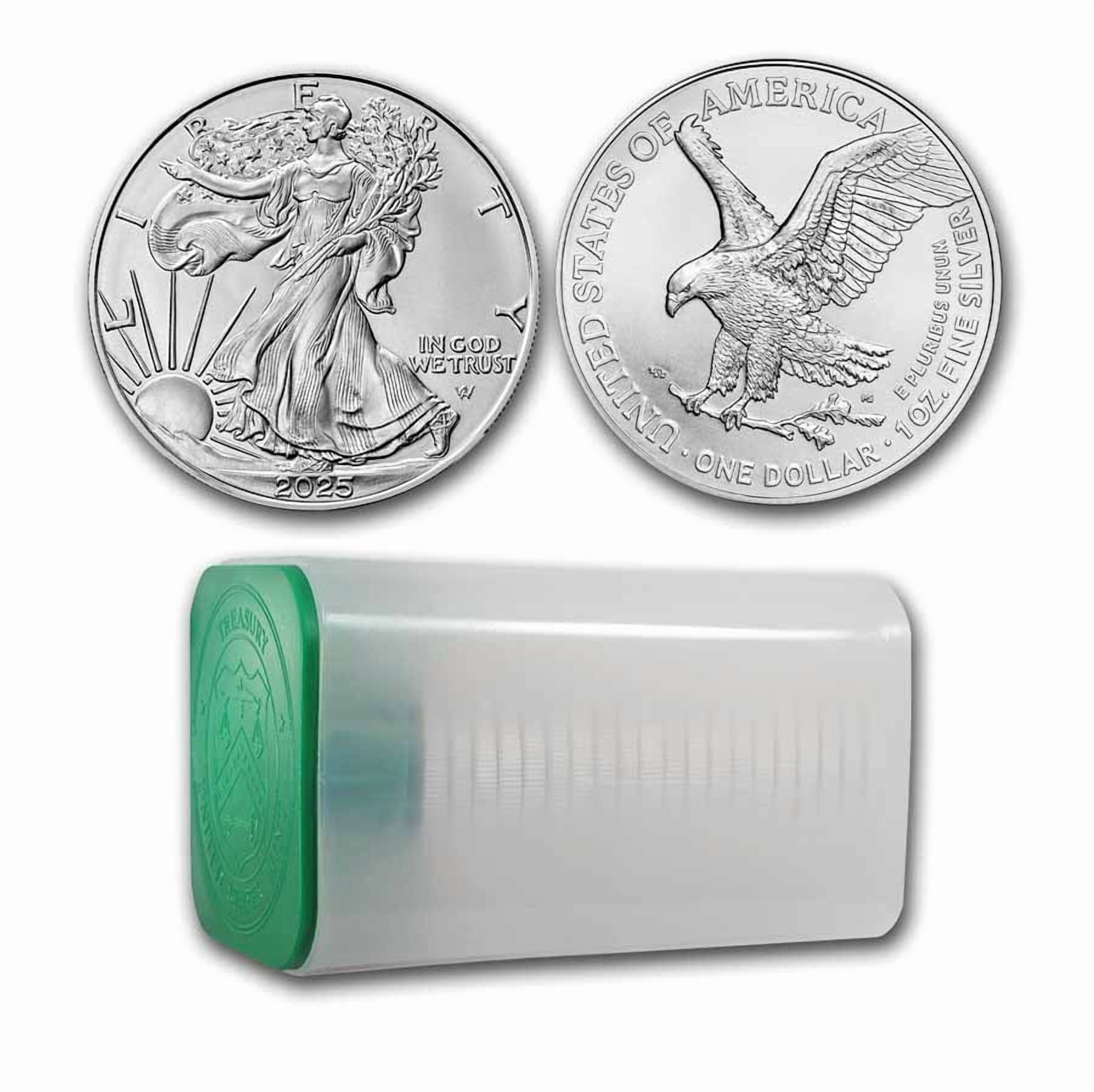 U.S. MINT 2025 1 oz American Silver Eagle Coin BU (Lot of 20)