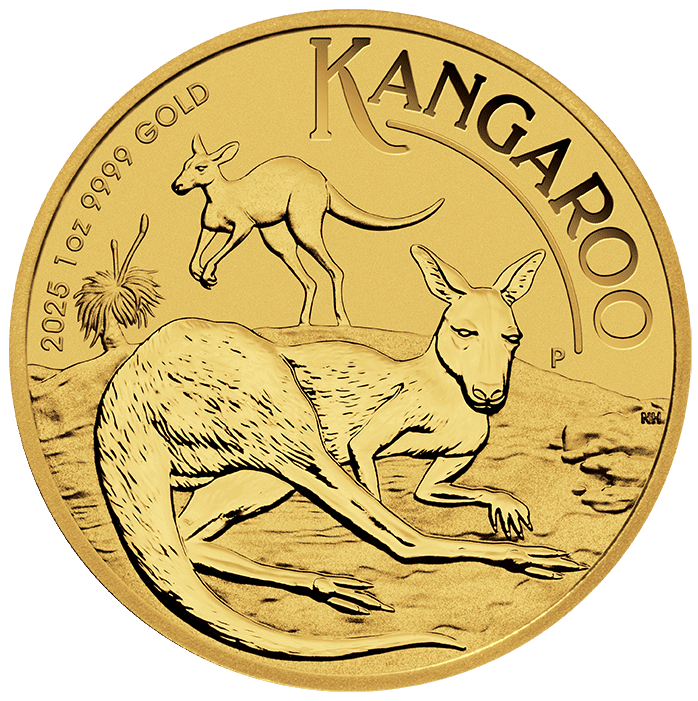 2025 1 oz Australian Gold Kangaroo Coin BU