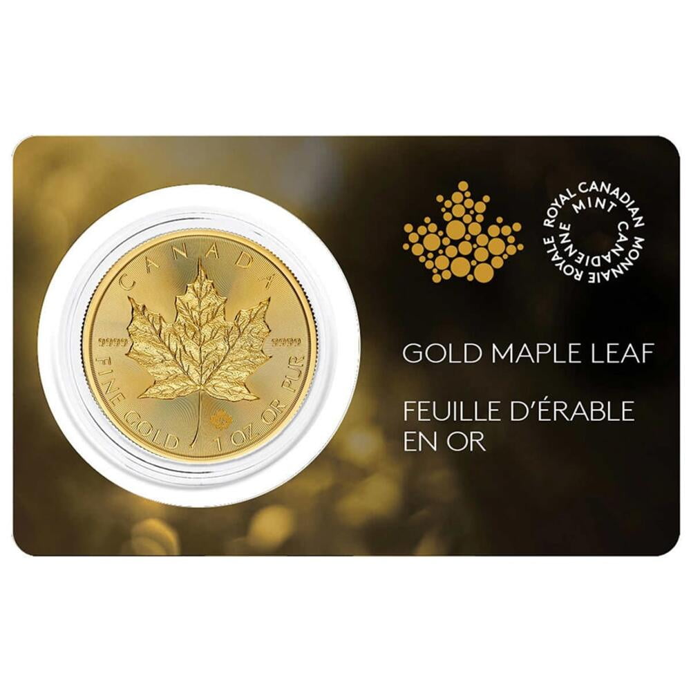 ROYAL CANADIAN MINT 2025 1 oz Canadian Gold Maple Leaf $50 Coin BU (in Assay)