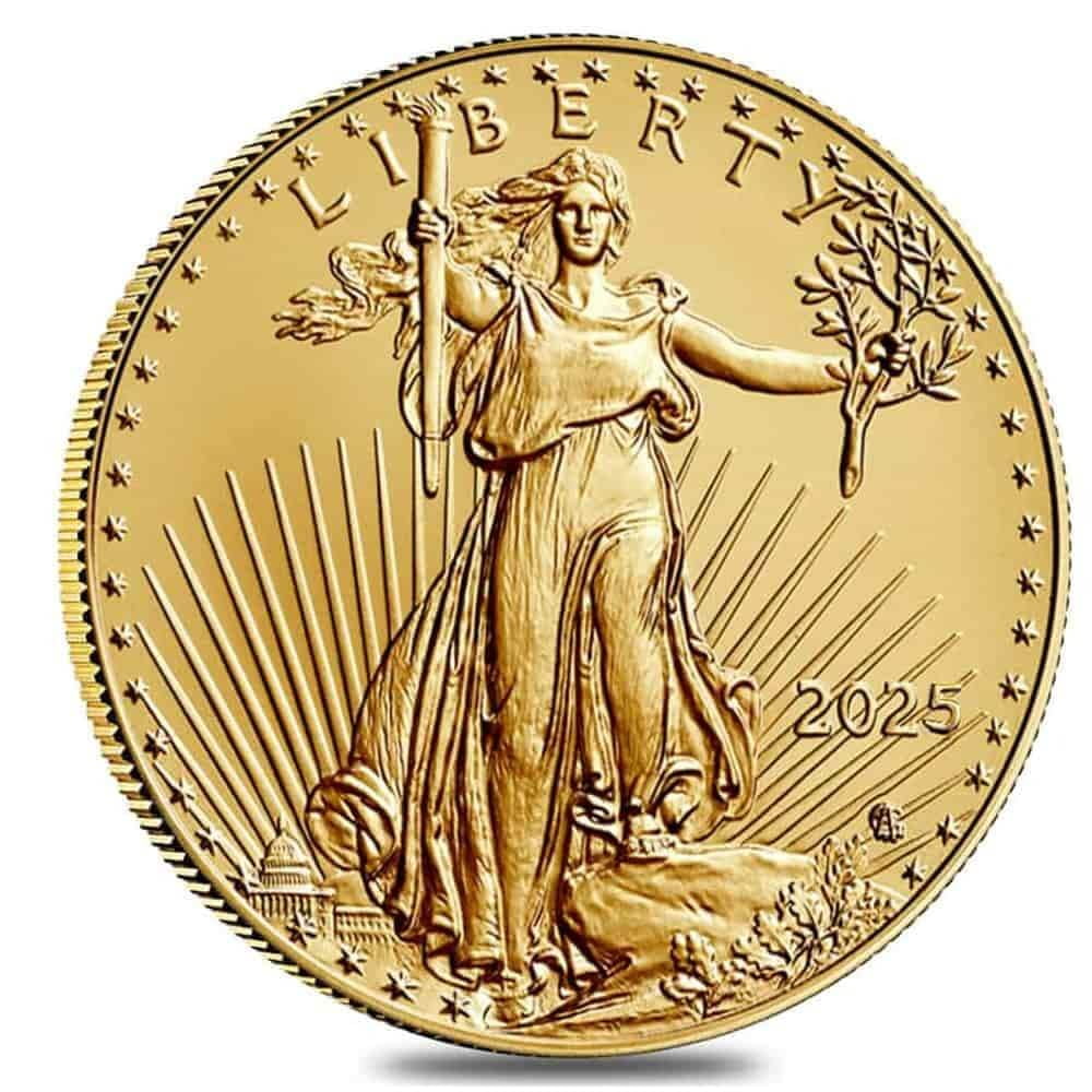 U.S. MINT 2025 1 oz Gold American Eagle $50 Coin BU