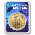 thumbnail image 1 of 2026 1 oz Gold Eagle - w/Celebrate Graduate Card, In TEP, 1 of 4