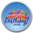 thumbnail image 1 of 2026 1 oz Silver Colorized Round - APMEX (Birthday Candles), 1 of 3