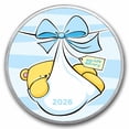 thumbnail image 1 of 2026 1 oz Silver Colorized Round - APMEX (Special Delivery, Boy), 1 of 3