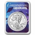 thumbnail image 1 of 2026 1 oz Silver Eagle - w/Celebrate Graduate Card, In TEP, 1 of 4