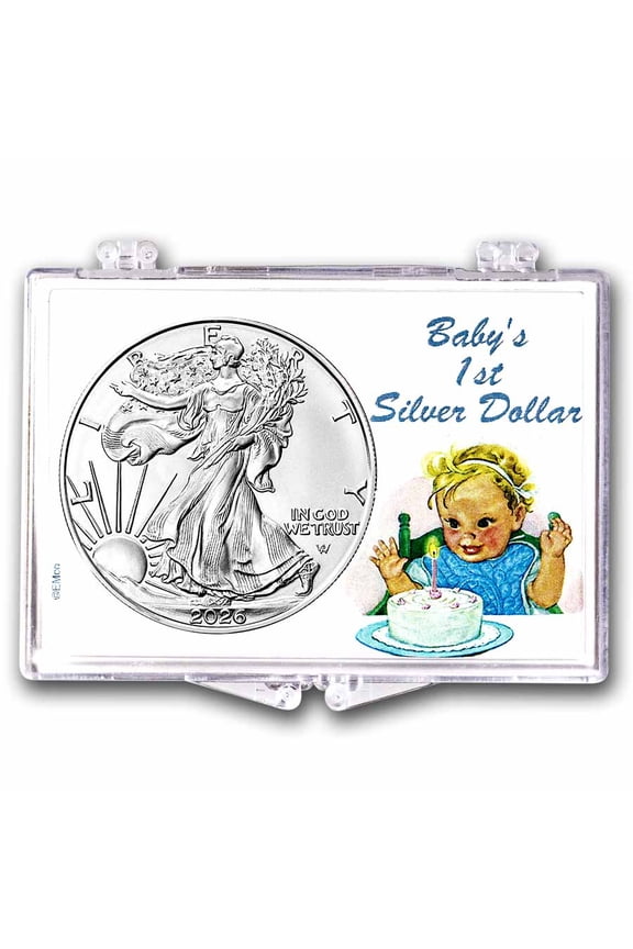 2026 1 oz Silver Eagle - w/Snap-Lock, Baby's First Dollar