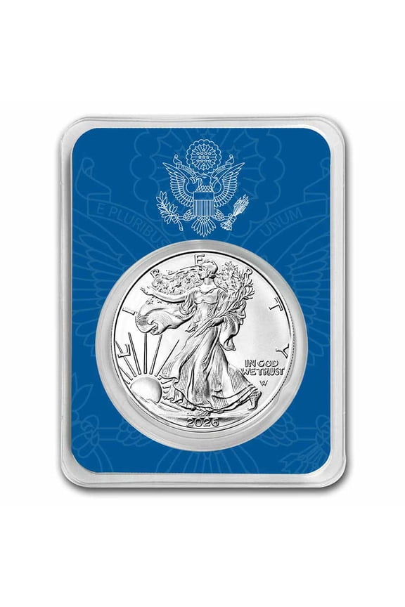 2026 1 oz Silver Eagle - w/United States Seal Card, In TEP